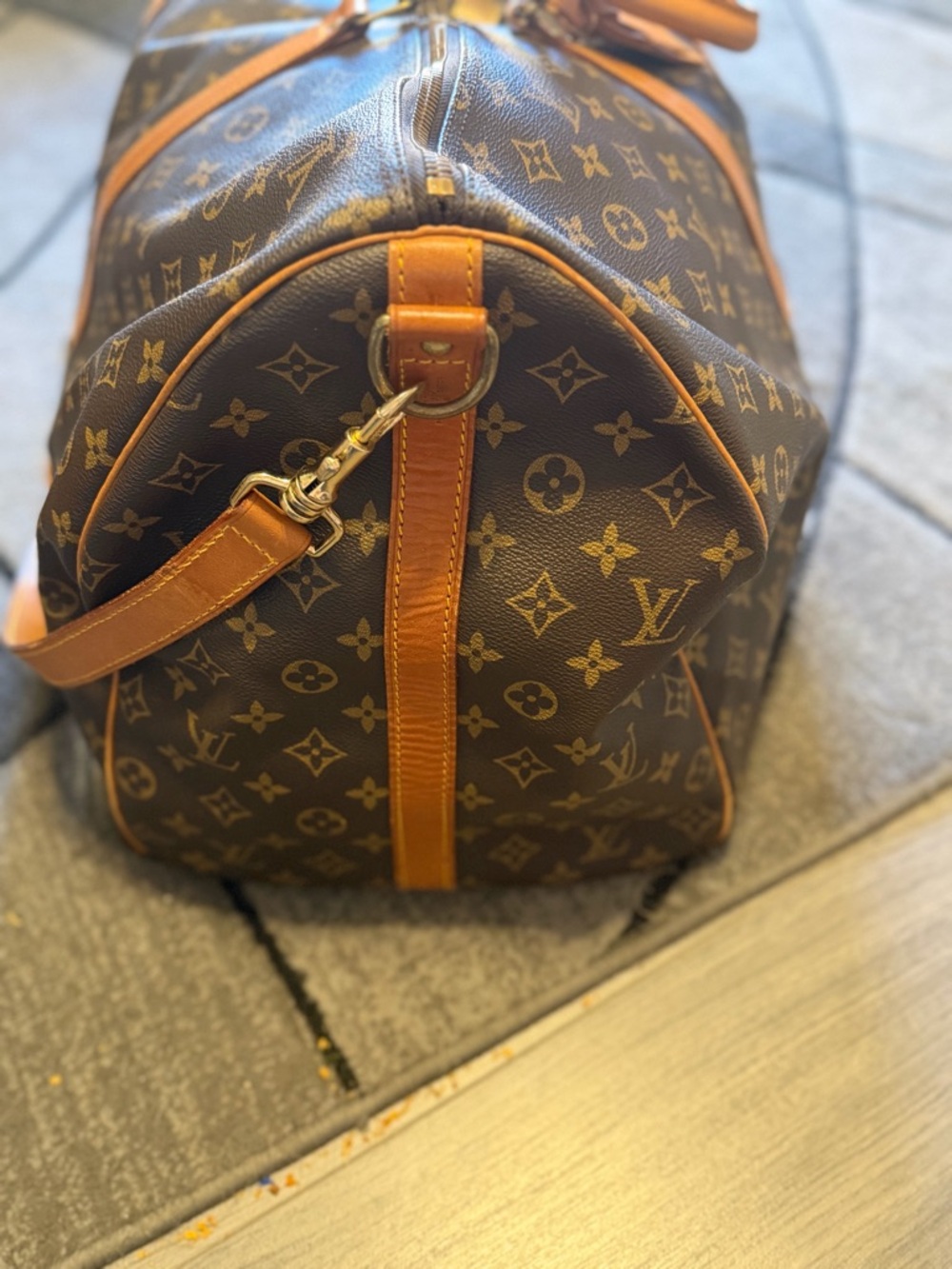 Authentic Classic Monogram Keepall 55 Bandouliere 55  travel Duffle Bag - Picture 4 of 16